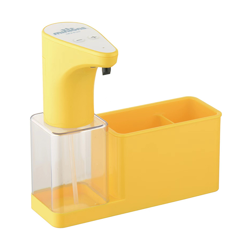 How is the induction trigger mechanism of the automatic soap dispenser implemented